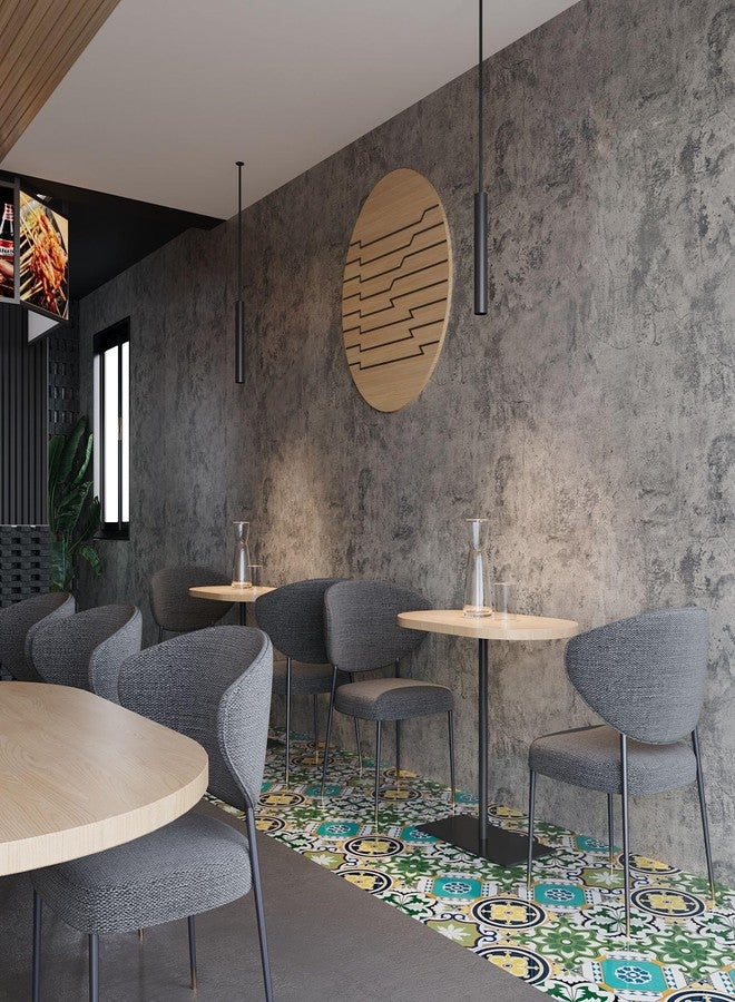 BAYYA Extra Wide Concrete Textured Wallpaper Peel Stick Light Grey Matte Thicken 31.5"x 394" Retro Industrial Style Contact Paper Waterproof Self-Adhesive Cement Wall Sticker Vinyl Wrap - Image 3